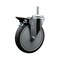 Service Caster 6 Inch Thermoplastic  Rubber Wheel Swivel 34 Inch Threaded Stem Caster with Brake SCC SCC-TS20S614-TPRB-PLB-34212 - alternate 1
